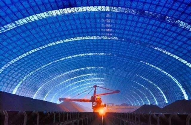 兴化亿优钢构工程师为您解析原料场封闭技术的特点和类型